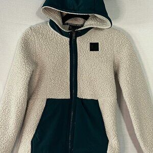 Boys Under Armour Sherpa Fuzzy zippered Jacket Youth Medium - 0194